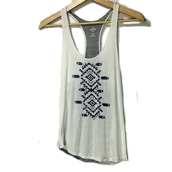Empyre Frayed Scoop-Neck Boho Tank Top - Picture 2 of 5